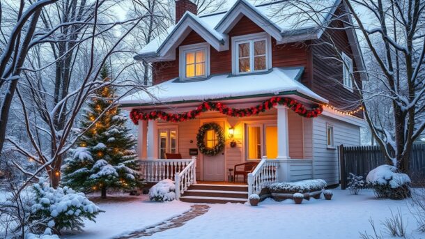 Ремонт да Стройка | Гирлянды на фасаде к праздникам